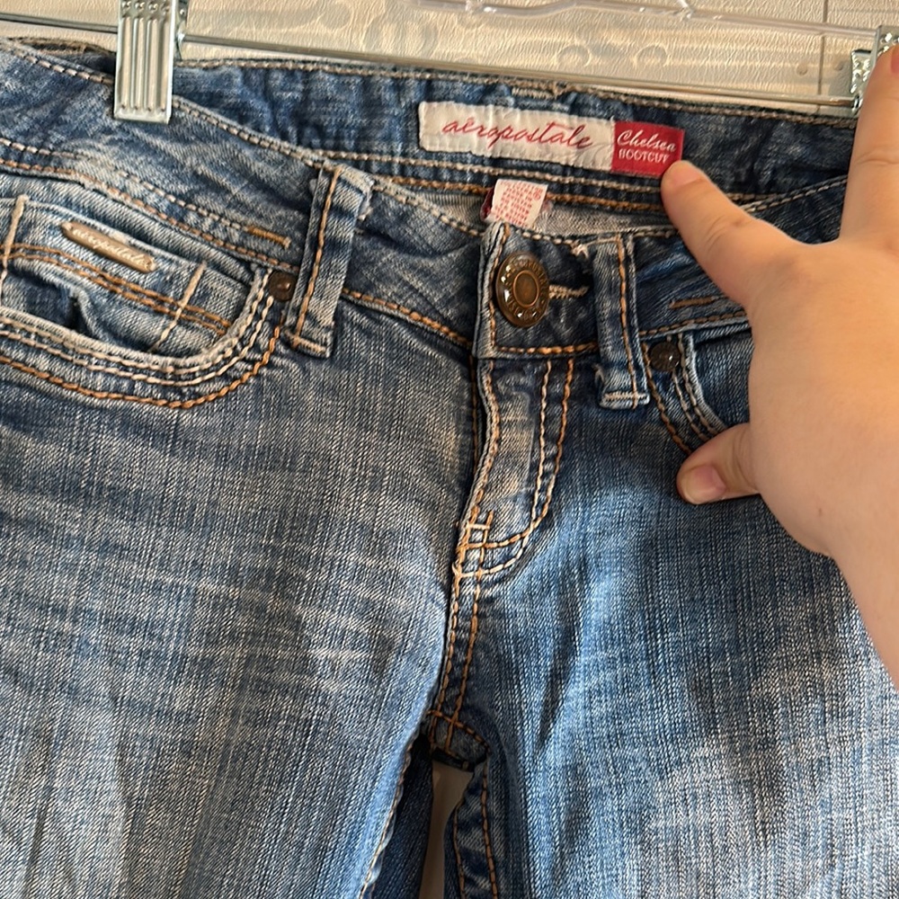 Aeropostale High Rise Blue Jeans with Vintage Aesthetic